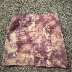 Jolt Women's Purple Tie-Dye Mini Skirt